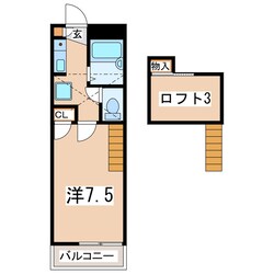 郡山駅 バス25分  下富田下車：停歩2分 2階の物件間取画像